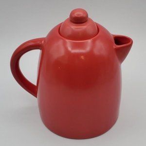 MSRF Inc Design Studio Tea Pot Pitcher Coral Ceramic w/ Lid